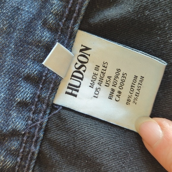 HUDSON Clifton Flap Pocket Bootcut Jeans Wickman Wash Men's 36 - Picture 15 of 16